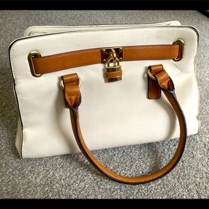 Cream & Tan Handbag